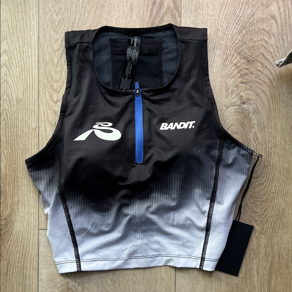 Bandit Black and Gray Sleeveless Top